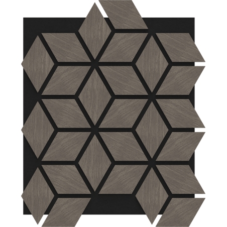 Mexen Form 02 panou de perete acustic 81 x 66 cm (4buc.), fetru 9 mm, furnir tehnic, Stejar Gri - S111-81667-02-043
