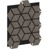 Mexen Lam-B lamele de perete 275 x 30 cm, placă HDF 4 mm, furnir tehnic, Stejar Nisipiu - S100-275307-3015-001