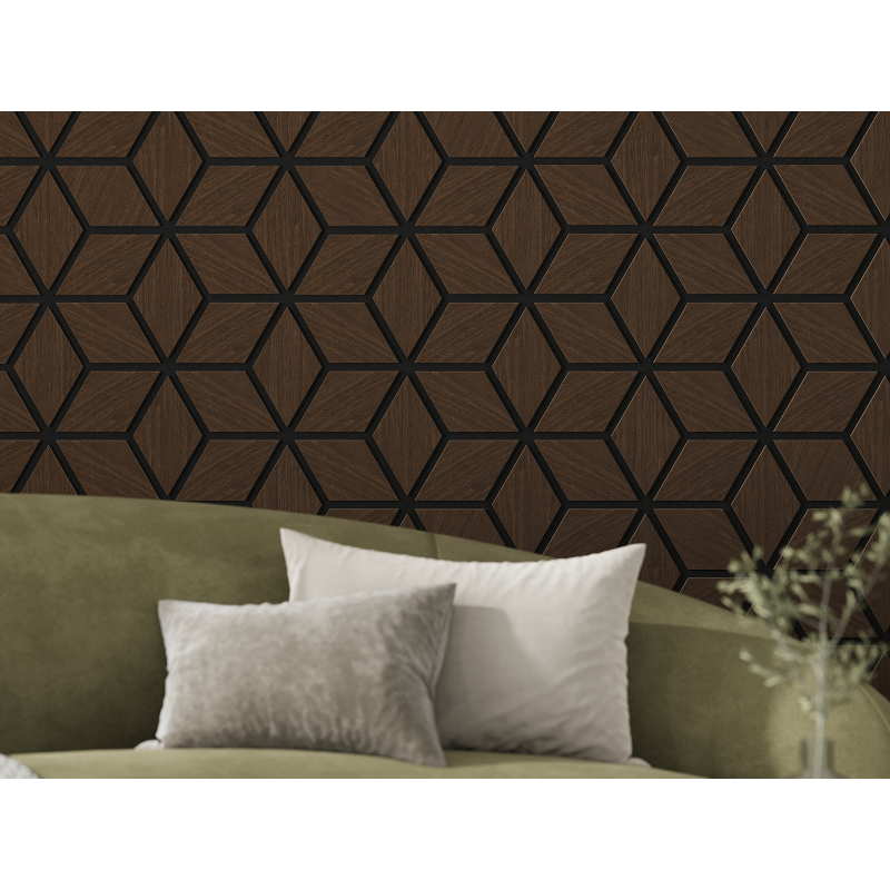 Mexen Lam-B lamele de perete 275 x 30 cm, placă HDF 4 mm, furnir tehnic, Stejar Nisipiu - S100-275307-3015-001