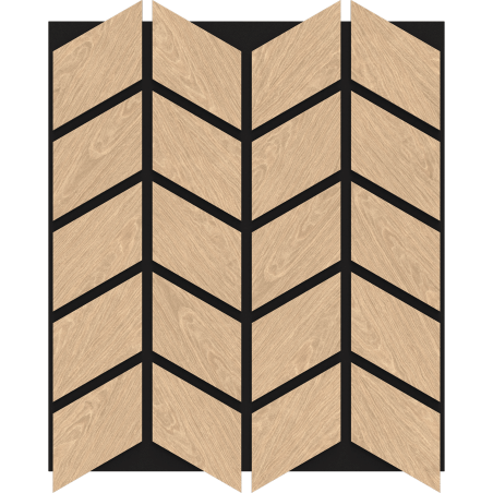 Mexen Form 03 akusztikus fali panel 71,5 x 58 cm (4 db), 9 mm filc, műszaki furnér, Fehérített Tölgy - S111-71587-03-040