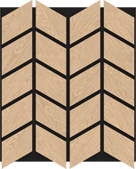 Mexen Form 03 panou de perete acustic 71,5 x 58 cm (4 buc.), fetru 9 mm, furnir tehnic, Stejar Alb - S111-71587-03-040