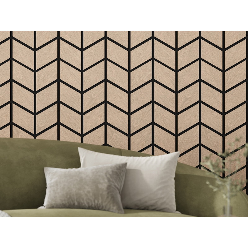Mexen Form 03 panou de perete acustic 71,5 x 58 cm (4 buc.), fetru 9 mm, furnir tehnic, Stejar Alb - S111-71587-03-040