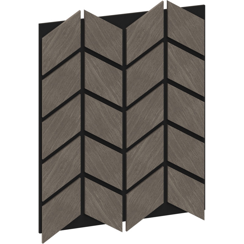 Mexen Form 03 akusztikus falpanel 71,5 x 58 cm (4 db), 9 mm-es filc, technikai furnér, Szürke Tölgy - S111-71587-03-043