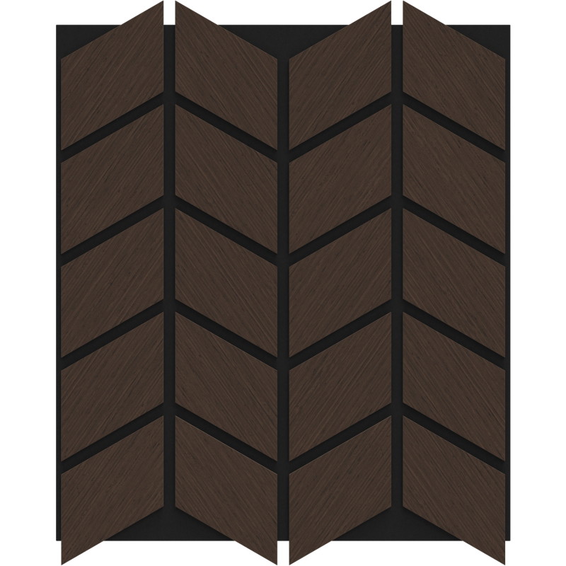 Mexen Form 03 panou de perete acustic 71,5 x 58 cm (4 buc.), fetru 9 mm, furnir tehnic, stejar Mocca - S111-71587-03-045