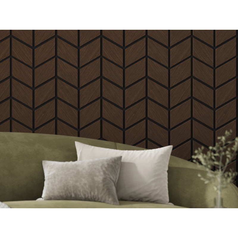 Mexen Form 03 panou de perete acustic 71,5 x 58 cm (4 buc.), fetru 9 mm, furnir tehnic, stejar Mocca - S111-71587-03-045