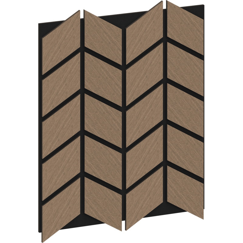 Mexen Form 03 Akusztikus fali panel 71,5 x 58 cm (4 db), filc 9 mm, műszaki furnér, Világos Dió - S111-71587-03-047
