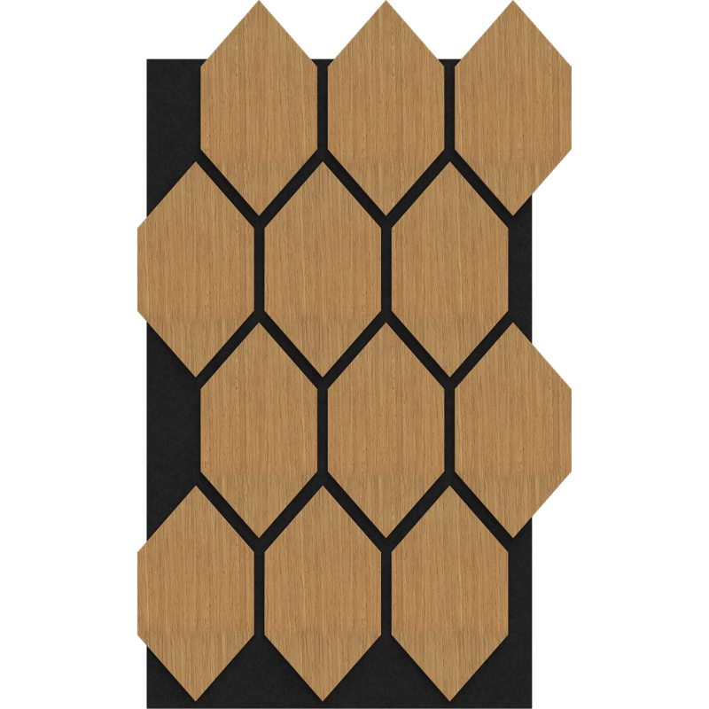 Mexen Lam-B falemezek 275 x 30 cm, 4 mm-es HDF lap, technikai furnér, Homok Tölgy - S100-275307-3015-001