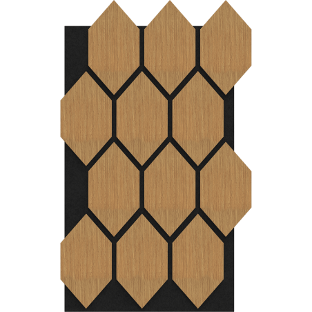 Mexen Lam-B falemezek 275 x 30 cm, 4 mm-es HDF lap, technikai furnér, Homok Tölgy - S100-275307-3015-001