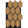 Mexen Form 01 Akusztikus falpanel 91 x 56 cm (4 db), 9 mm filc, műszaki furnér, Classic Tölgy - S111-91567-01-041