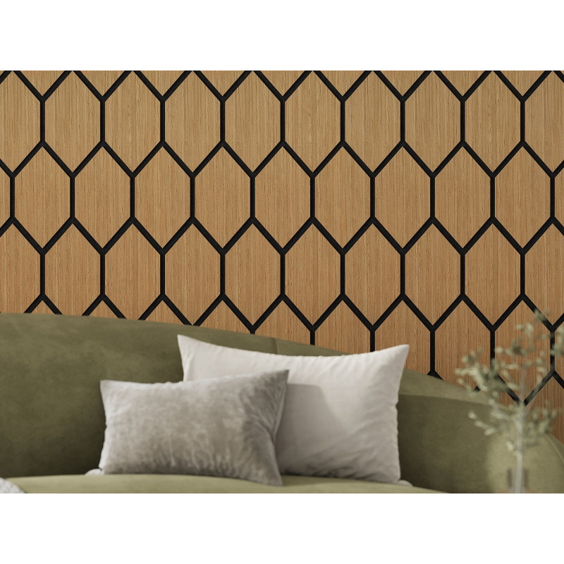 Mexen Form 01 Akusztikus falpanel 91 x 56 cm (4 db), 9 mm filc, műszaki furnér, Classic Tölgy - S111-91567-01-041