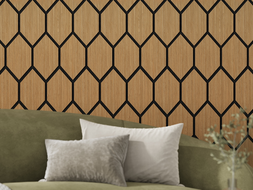 Mexen Lam-B lamele de perete 275 x 30 cm, placă HDF 4 mm, furnir tehnic, Stejar Nisipiu - S100-275307-3015-001