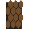Mexen Form 01 panou de perete acustic 91 x 56 cm (4buc.), pâslă 9 mm, furnir tehnic, Stejar Natural - S111-91567-01-042