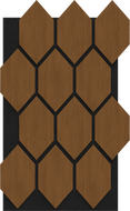 Mexen Lam-B lamele de perete 275 x 30 cm, placă HDF 4 mm, furnir tehnic, Stejar Nisipiu - S100-275307-3015-001