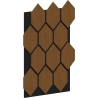Mexen Form 01 hangszigetelő falpanel 91 x 56 cm (4 db), 9 mm filc, technikai furnér, Természetes Tölgy - S111-91567-01-042