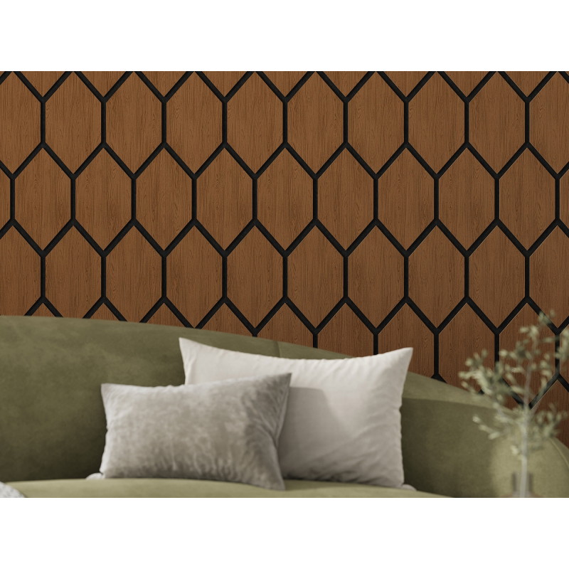 Mexen Form 01 panou de perete acustic 91 x 56 cm (4buc.), pâslă 9 mm, furnir tehnic, Stejar Natural - S111-91567-01-042