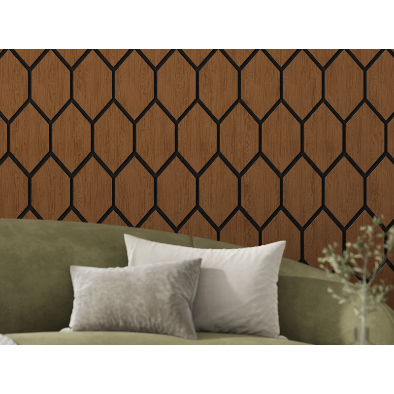 Mexen Lam-B lamele de perete 275 x 30 cm, placă HDF 4 mm, furnir tehnic, Stejar Nisipiu - S100-275307-3015-001