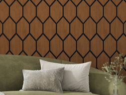 Mexen Lam-B lamele de perete 275 x 30 cm, placă HDF 4 mm, furnir tehnic, Stejar Nisipiu - S100-275307-3015-001