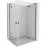 Mexen Mist-H L Duo cabină de duș batantă dreapta 80 x 115 cm, transparent, gri armă periat - 8A5L-080L-115P-66-00
