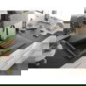 Mexen Cesar chiuvetă de granit 1-cu vas cu scurgător și baterie de bucătărie Telma, negru/argintiu - 6514-73-670200-70-B