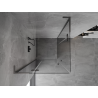Mexen Mist-H L Duo nyíló zuhanykabin 80 x 80 cm, átlátszó, gun metal - 8A5L-080L-080P-95-00