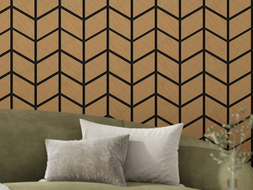 Mexen Lam-B lamele de perete 275 x 30 cm, placă HDF 4 mm, furnir tehnic, Stejar Nisipiu - S100-275307-3015-001