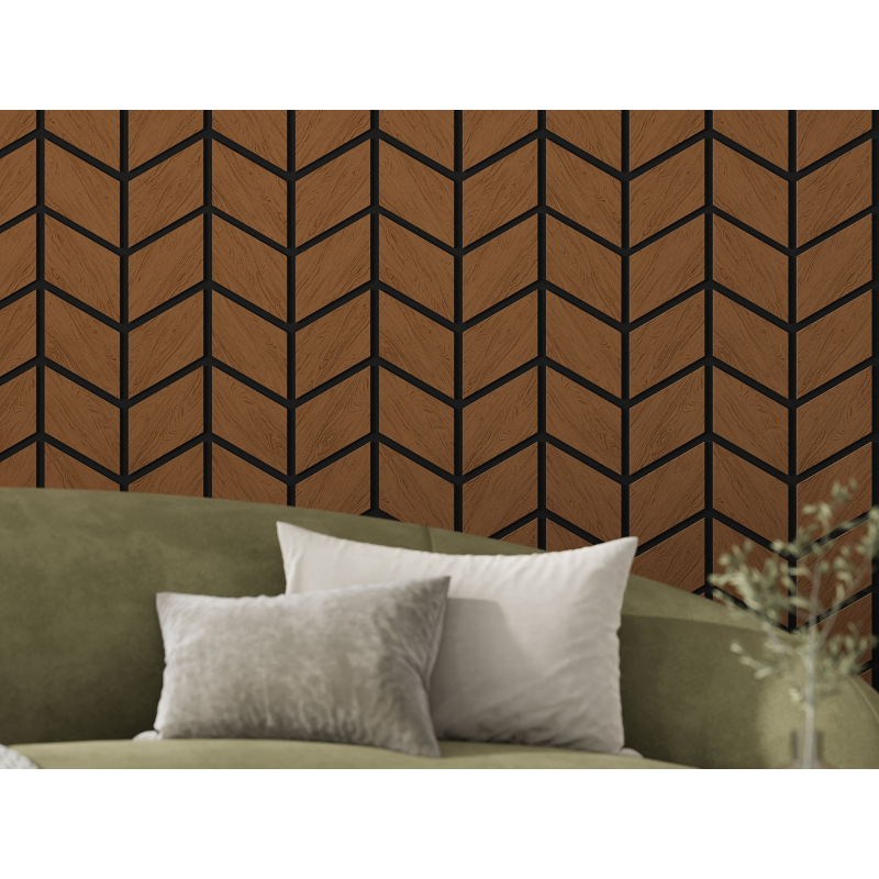 Mexen Lam-B lamele de perete 275 x 30 cm, placă HDF 4 mm, furnir tehnic, Stejar Nisipiu - S100-275307-3015-001