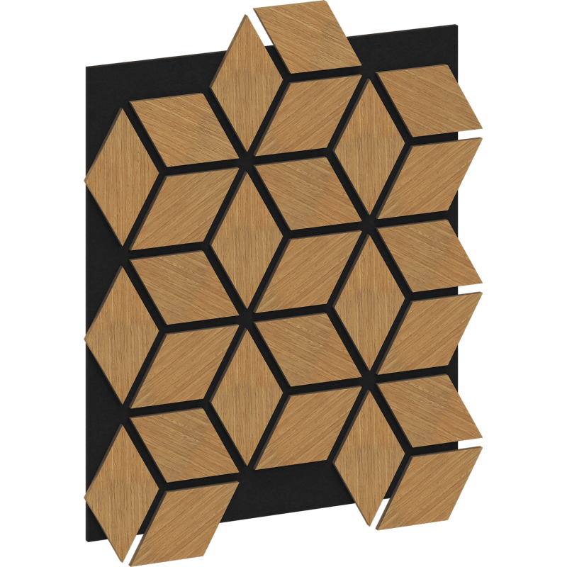 Mexen Lam-B lamele de perete 275 x 30 cm, placă HDF 4 mm, furnir tehnic, Stejar Nisipiu - S100-275307-3015-001