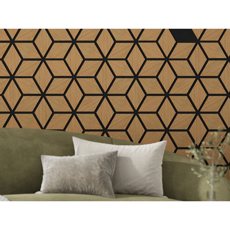 Mexen Form 02 akuszitikus fali panel 81 x 66 cm (4db), 9 mm nemez, technikai furnér, Classic Tölgy - S111-81667-02-041