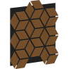 Mexen Lam-B lamele de perete 275 x 30 cm, placă HDF 4 mm, furnir tehnic, Stejar Nisipiu - S100-275307-3015-001