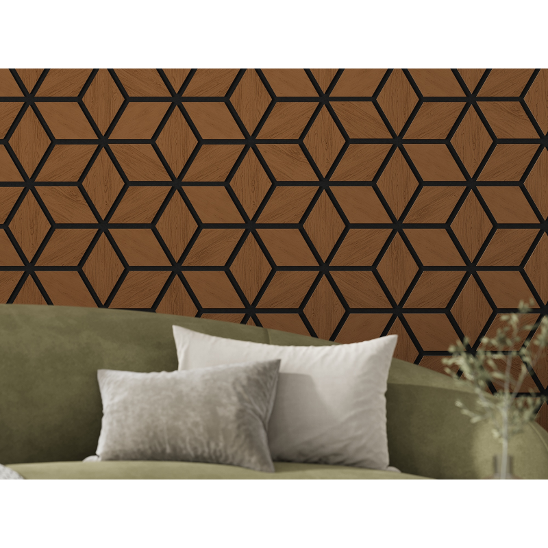 Mexen Lam-B lamele de perete 275 x 30 cm, placă HDF 4 mm, furnir tehnic, Stejar Nisipiu - S100-275307-3015-001