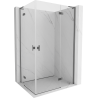 Mexen Mist-H L Duo nyíló jobbos zuhanyfülke 75 x 95 cm, átlátszó, gun metal - 8A5L-075L-095P-95-00