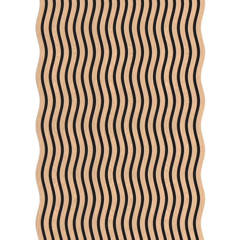 Mexen Lam-SF 01 lamele de perete acustice 280 x 30 cm, fetru 9 mm, furnir tehnic, Stejar alb - S106-280-01-040