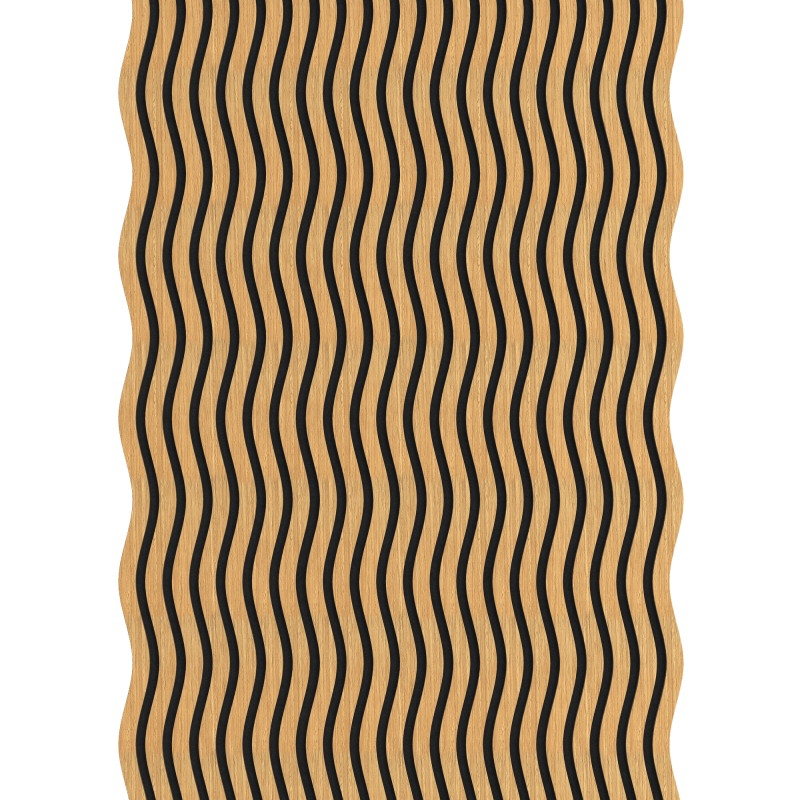 Mexen Lam-SF 01 Akusztikus fali lamellák 280 x 30 cm, 9 mm filc, technikai furnér, Classic tölgy - S106-280-01-041