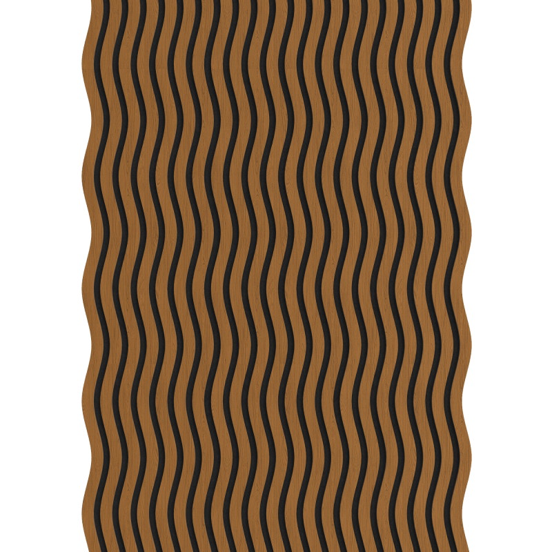 Mexen Lam-SF 01 280 x 30 cm akusztikus fali lamellák, filc 9 mm, műszaki furnér, Természetes Tölgy - S106-280-01-042