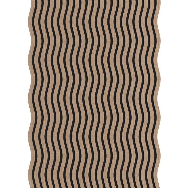 Mexen Lam-SF 01 lamele de perete acustice 280 x 30 cm, fetru 9 mm, furnir tehnic, Nuc Deschis - S106-280-01-047