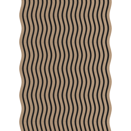 Mexen Lam-SF 01 akusztikus falburkolat 280 x 30 cm, 9 mm filc, technikai furnér, Világos Dió - S106-280-01-047