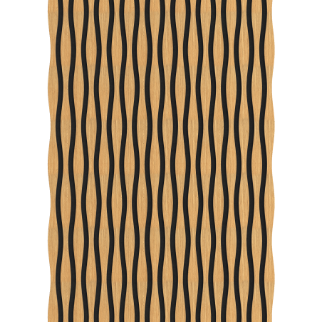 Mexen Lam-SF 01 Lam-SF 26 lamele de perete acustice 280 x 30 cm, fetru 9 mm, furnir tehnic, Stejar Clasic - S106-280-26-041