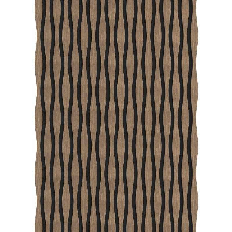 Mexen Lam-SF 01 Lam-SF 26 lamele de perete acustice 280 x 30 cm, fetru 9 mm, furnir tehnic, Nuc închis - S106-280-26-044