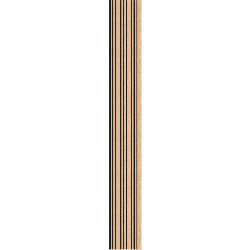 Mexen Lam-F Slim 01 lamele de perete acustice 280 x 36,5 cm, fetru 9 mm, furnir tehnic, Stejar Alb - S107-280-01-040