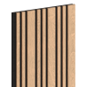 Mexen Lam-F Slim 01 lamele de perete acustice 280 x 36,5 cm, fetru 9 mm, furnir tehnic, Stejar Alb - S107-280-01-040