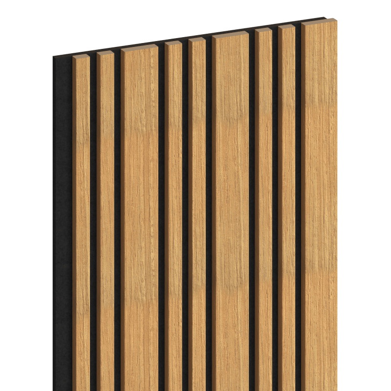 Mexen Lam-F Slim 01 lamele de perete acustice 280 x 36,5 cm, fetru 9 mm, furnir tehnic, Stejar Classic - S107-280-01-041