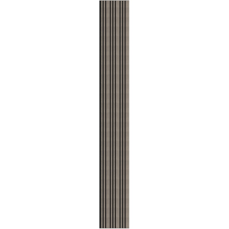 Mexen Lam-F Slim 01 akuszitikus fali lécek 280 x 36,5 cm, 9 mm filc, technikai furnér, Szürke Tölgy - S107-280-01-043