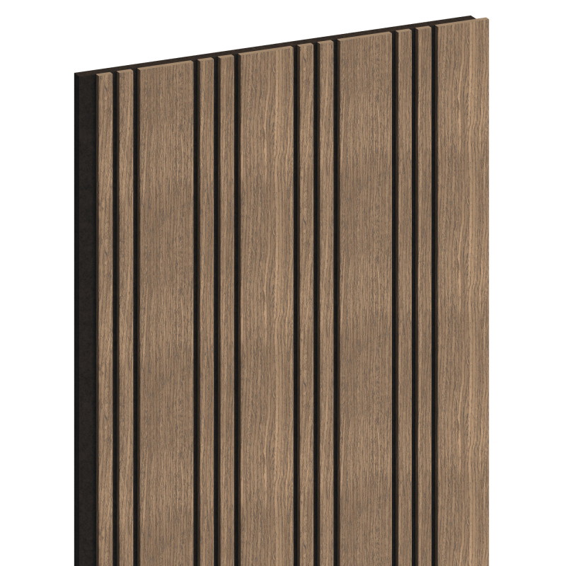 Mexen Lam-F Nano 01 lamele de perete acustice 280 x 32,4 cm, fetru 9 mm, furnir tehnic, Nuc Întunecat - S108-280-01-044