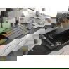 Mexen Andres chiuvetă de granit cu 1,5 camere cu scurgător și baterie de bucătărie Telma, negru/argintiu - 6515-73-670200-50