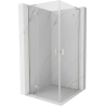 Mexen Mist-H L Duo cabină de duș cu deschidere 115 x 115 cm, transparent, nichel periat - 8A5L-115L-115P-97-00