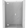 Mexen Mist-H uși de duș oscilante stânga 155 cm, transparente, albe - 8A5-155-001-20-00-L