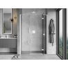 Mexen Mist-H ușă de duș batantă dreapta 130 cm, transparentă, albă - 8A5-130-001-20-00-P