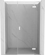 Mexen Mist-H ușă de duș batantă dreapta 135 cm, transparentă, albă - 8A5-135-001-20-00-P