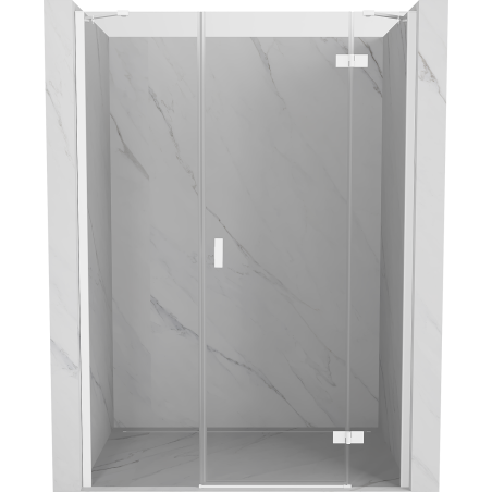 Mexen Mist-H ușă de duș batantă dreapta 155 cm, transparentă, albă - 8A5-155-001-20-00-P