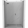 Mexen Mist-H ușă de duș cu deschidere pe stânga 150 cm, transparentă, gri armă periat - 8A5-150-001-66-00-L